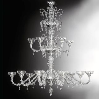Glass & Glass Murano / Kronleuchter / Traditional Venetian chandeliers C-Atlantis Dubai - Vip 500/15