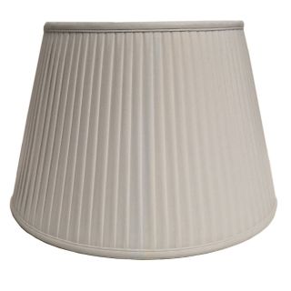 Elstead Lighting / Lampshades / 18 Cotton Fine Pencil Pleat Oyster 46 cm