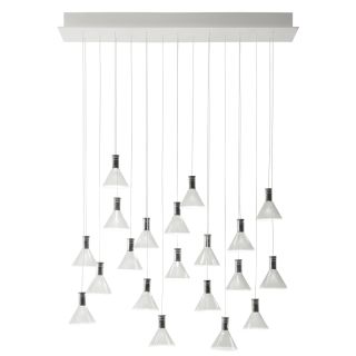 Fabbian / LED Deckenleuchten / Multispot Polair F32 20 spots 90x15cm