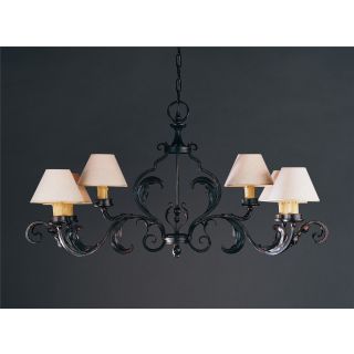 Officina Ciani / Chandeliers / Forged Iron with Leaves HL1051CH-6