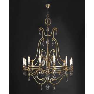 Officina Ciani / Chandeliers / Forged Iron with Crystal Details HL1103CH-12 Remigius