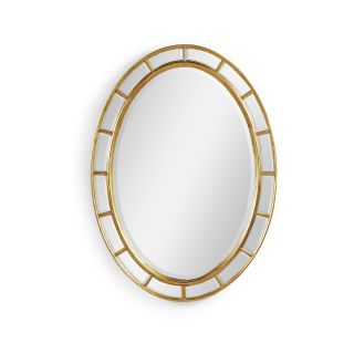 Jonathan Charles / Oval getäfelter Spiegel im Georgischen Irischen Stil / 492697-GIL-GPM