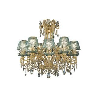 Mechini / Chandeliers / Bohemian Crystal & Clear Pearl Banding and Crystal Lampshade L135/12