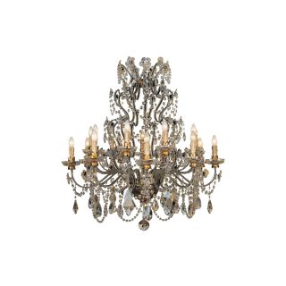 Mechini / Chandeliers / Murano Glass and Clear Pearl Banding L140/18