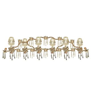 Mechini / Chandeliers / Bohemian Crystal & Clear Crystal Lampshades L311/6