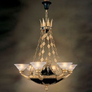 Mariner / Kronleuchter / Bronzeguss / Venezianisches Glas 18812