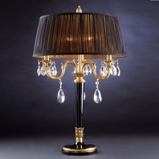 Mariner / Tischlampen / Bronzeguss / Scholer Kristall 19900