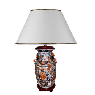 Morand1907 / Porzellan Tischlampe im chinesischen Stil