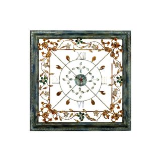 Mechini / Wall Clocks / Coloured Bohemian Crystal Orologio Quadrato