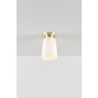 Original Btc / Semi-Flush Mounts / Oxford 1 Bone China Ceiling Light