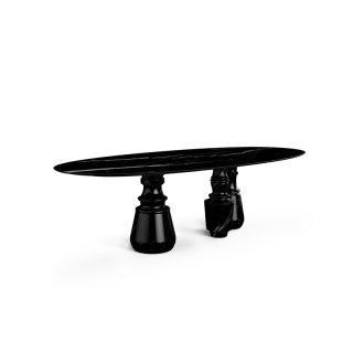 Boca do Lobo / Dining Tables / Pietra Oval XL Nero Marquina