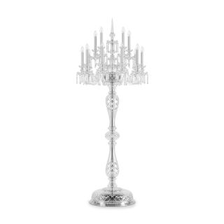 Preciosa / Exquisite Stehlampe, farbige Lampenschirme / Historisches Design Rudolf