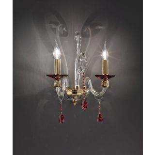 Euroluce Lampadari / Wall Sconces / Rubino Alicante A2