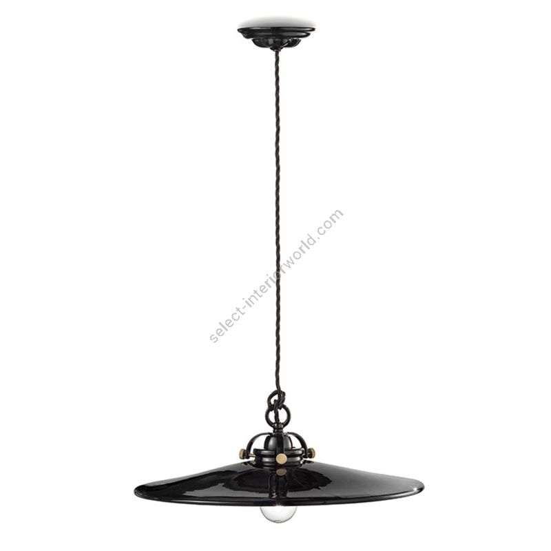 Black finish (cm.: W 42 x D 42 / inch.: W 16.5" x D 16.5")