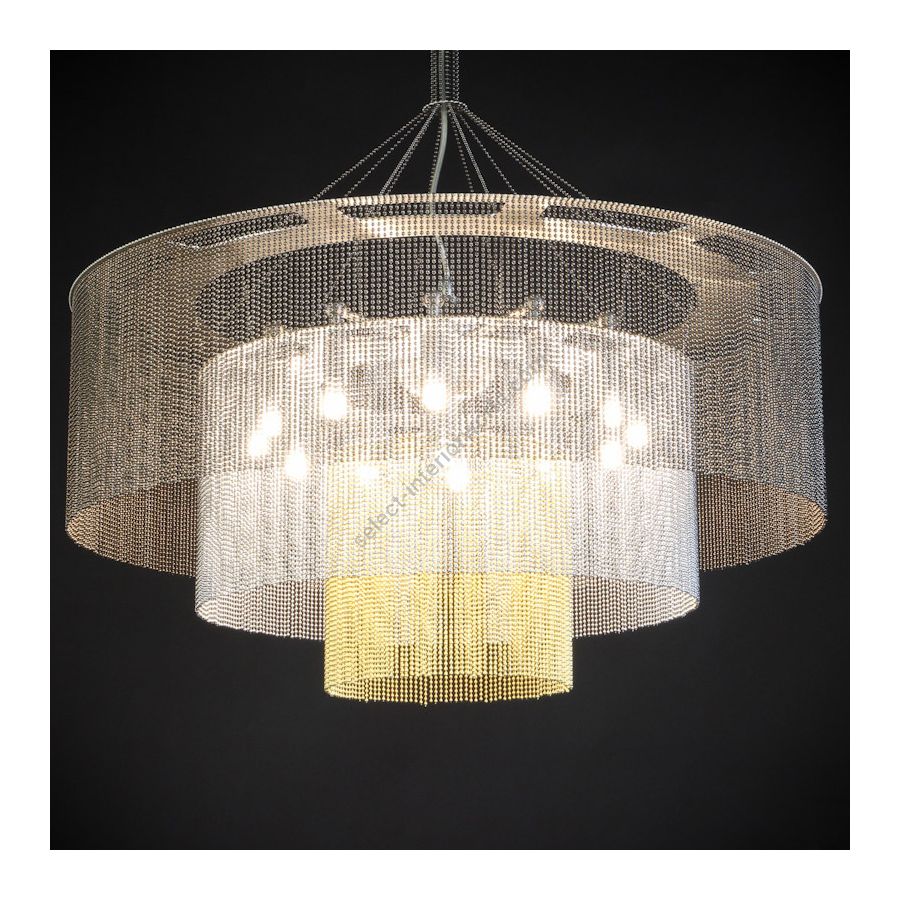 Silver color range, cm.: 80 x 70 x 70 / inch.: 31.5" x 28" x 28" size