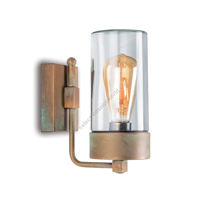 Aged brass finish / Transparent glass