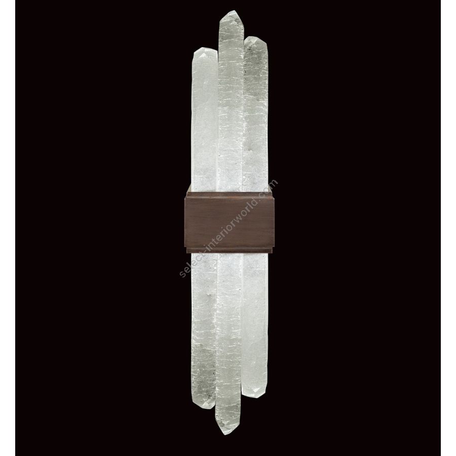 Patinated bronze finish