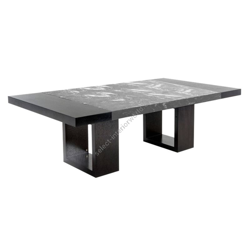 Charcoal finish / Luna Gray Marble top