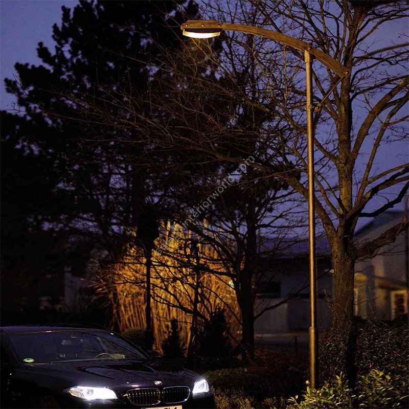 Post Lamp high,  LED Modul, outdoor, Iron nature finish