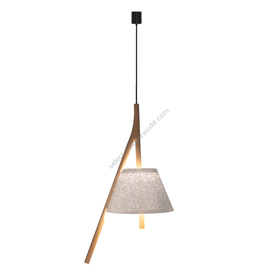 Pendant lamp / White (BL) finish / Size (HxWxD) cm.: 150 (H1/57.5) x 32 x 23 / inch.: 59.1" (H1/22.6") x 12.6" x 9"