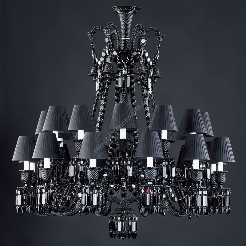 Zenith Noir Black Lampshades / 24 lights (cm.: 117x 108 x 108 / inch.: 46.06" x 42.52" x 42.52")