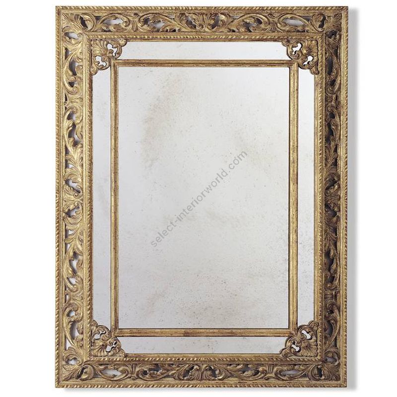 Distressed Gold finish / Antiqued mirror glass
