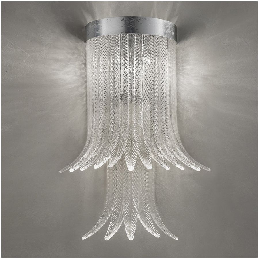 Finish metal: Silver leaf MXC, Glass colour: Clear CC