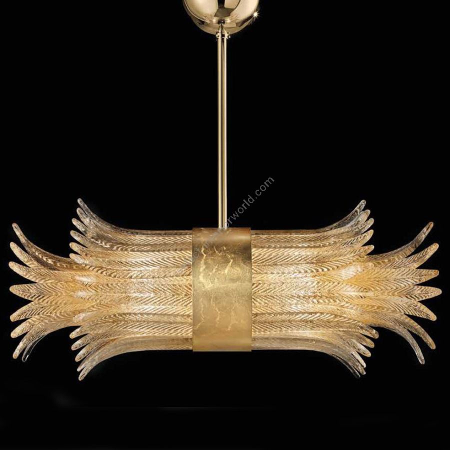 Finish metal: Gold leaf MXD, Glass colour: Clear gold colour COF G