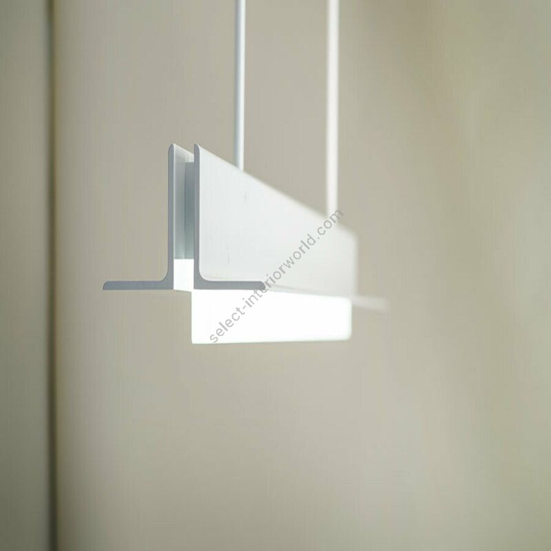 Gloss White (G/WH) Powder Coat finish (cm.: 14 x 17.4 x 152.4 / inch.: 5" x 6" x 60")