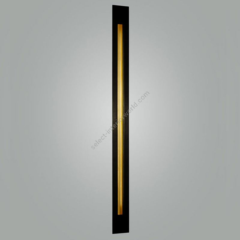 Blackened frame with Yellow Gold leaf finish