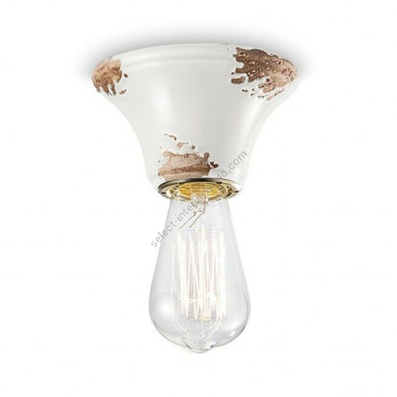 White (Vib) finish (cm.: 7.5 x 10 x 10 / inch.: 2.7" x 3.9" x 3.9")