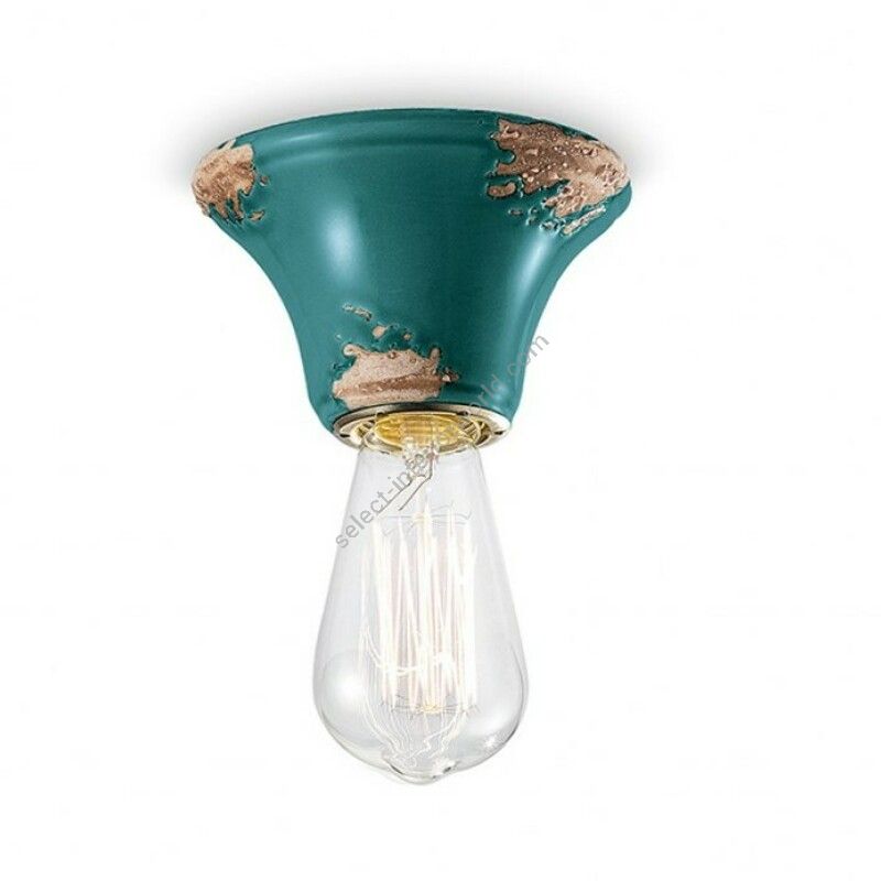 Green (Viv) finish (cm.: 7.5 x 10 x 10 / inch.: 2.7" x 3.9" x 3.9")