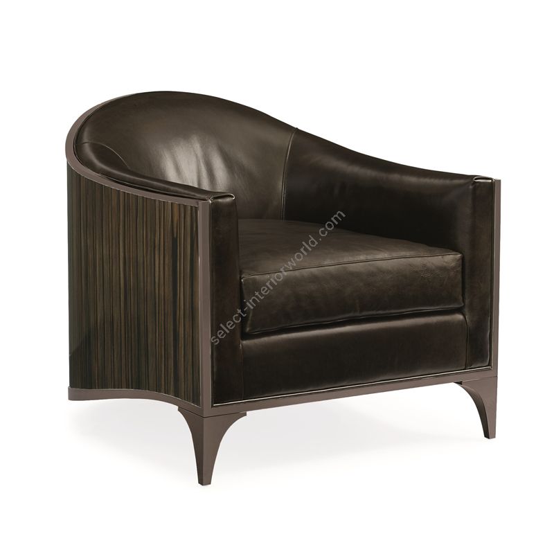 Deep Bronze and Striped Ebony Finishes with Leather Fabric (9059 81CC)