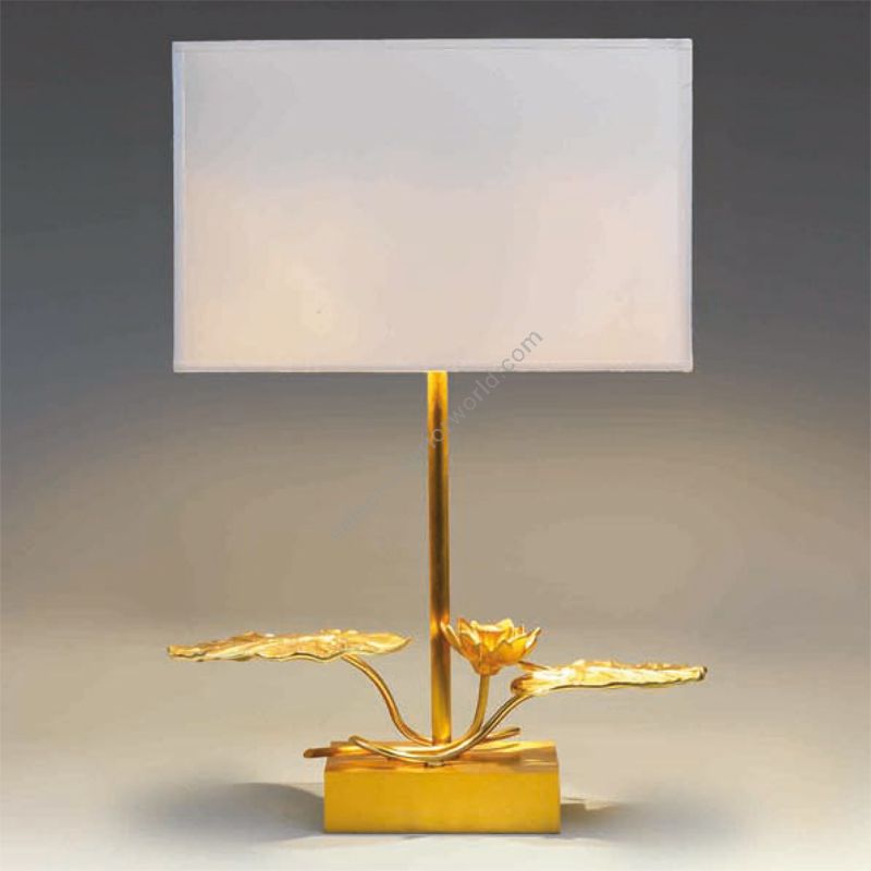 Charles Paris Water Lily Table, Lily Table Lamp