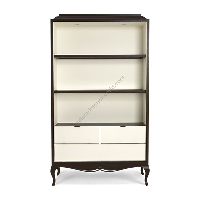 Natural Tabac / Ivoire Lacq. finish, Back without mirror, wiht nickel handles model