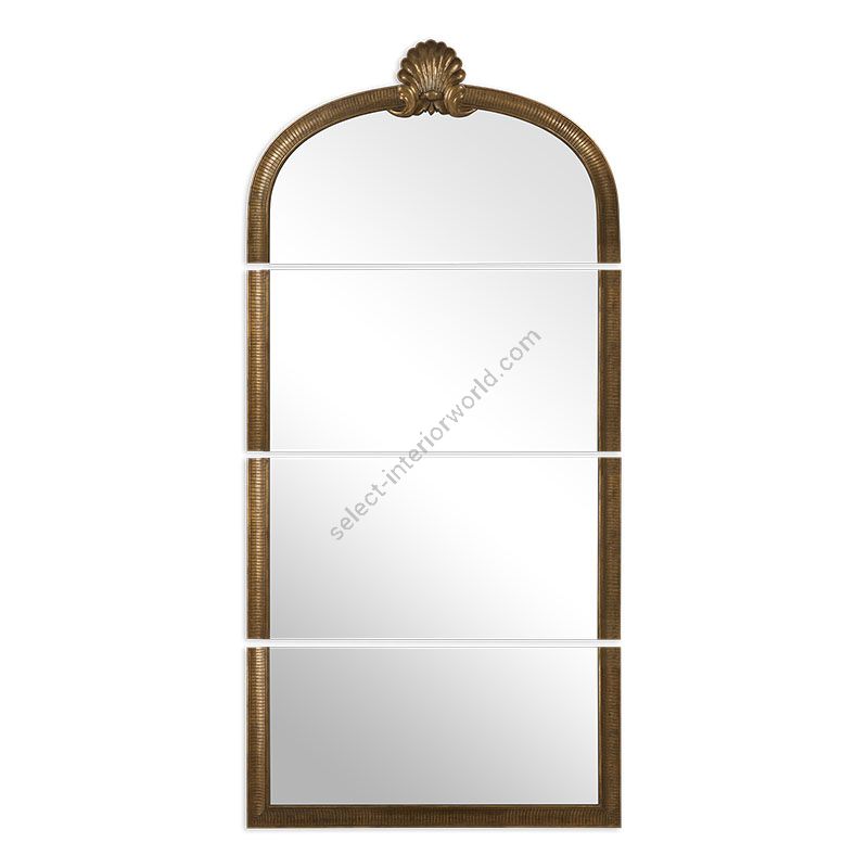 14th C. Gold finish, Unbevel glass type, cm.: H 259 x W 124 / inch.: H 102" x W 49" size