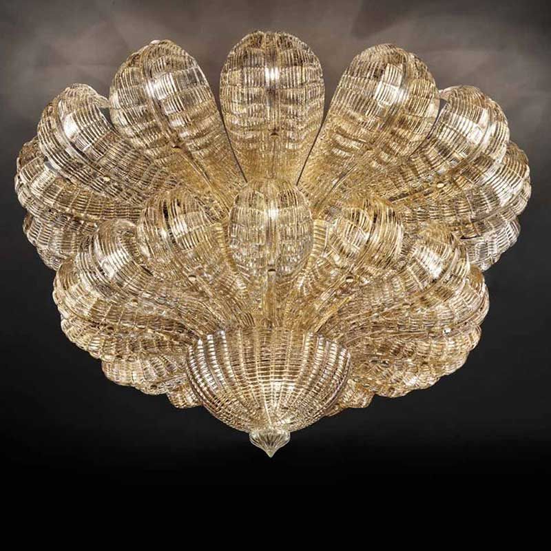 Clear gold colour glass