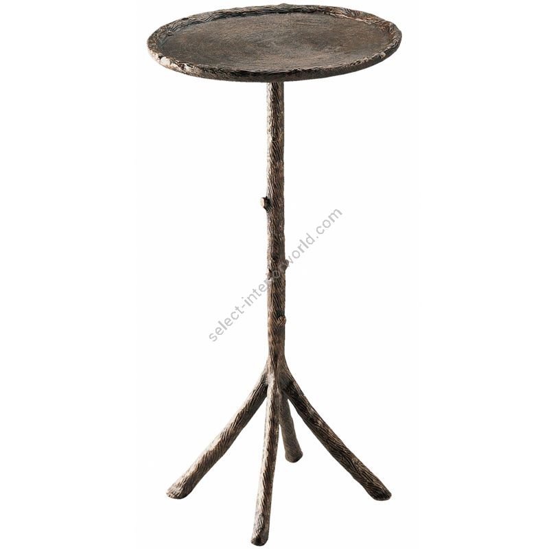 Natural patina finish / Top without bird and nest / cm.: 55.88 x 30.48 x 30.48 / inch.: 22” x 12” x 12”