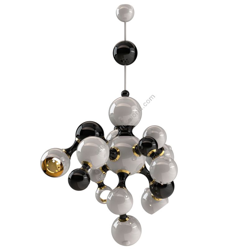 Finish: Black and white lacquer