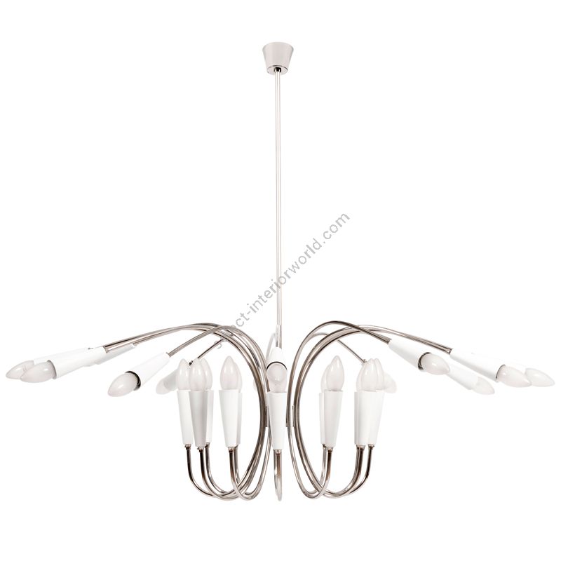 Finish: Nickel Plated / Glossy White