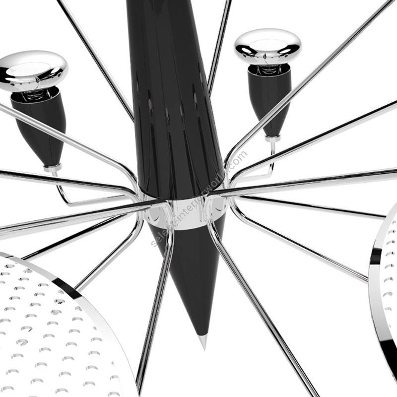 Finish: Nickel Plated & White Matte