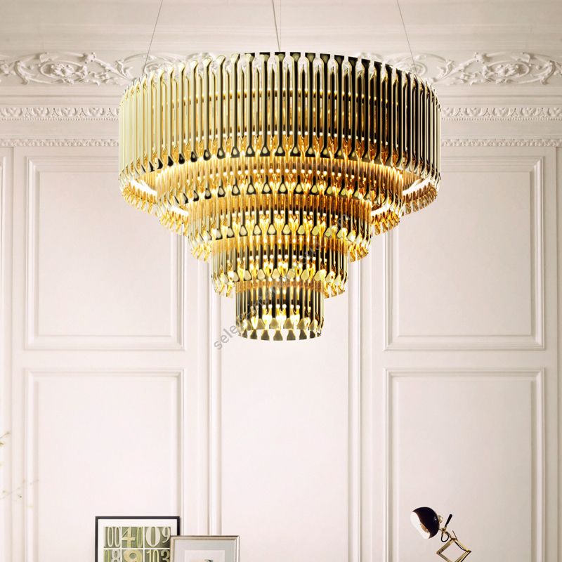 Finish: Matheny 5 Arcs - Brushed Brass