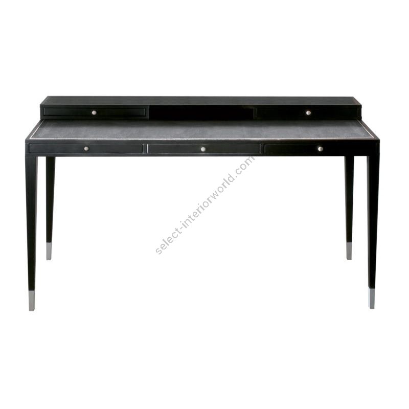Finish Gloss black lacquered, Top Dark galuchat, ivory coloured handles & tips
cm.: 81 x 140 x 55 / inch.: 31.88" x 55.11" x 21.65"