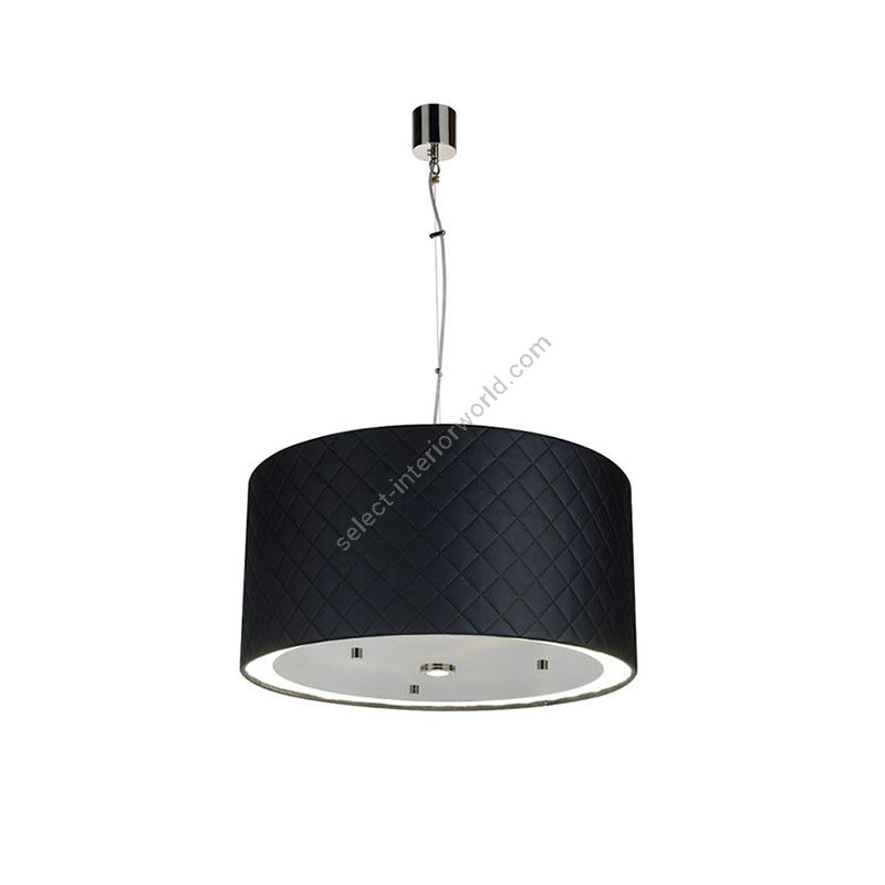 Black faux leather lampshade