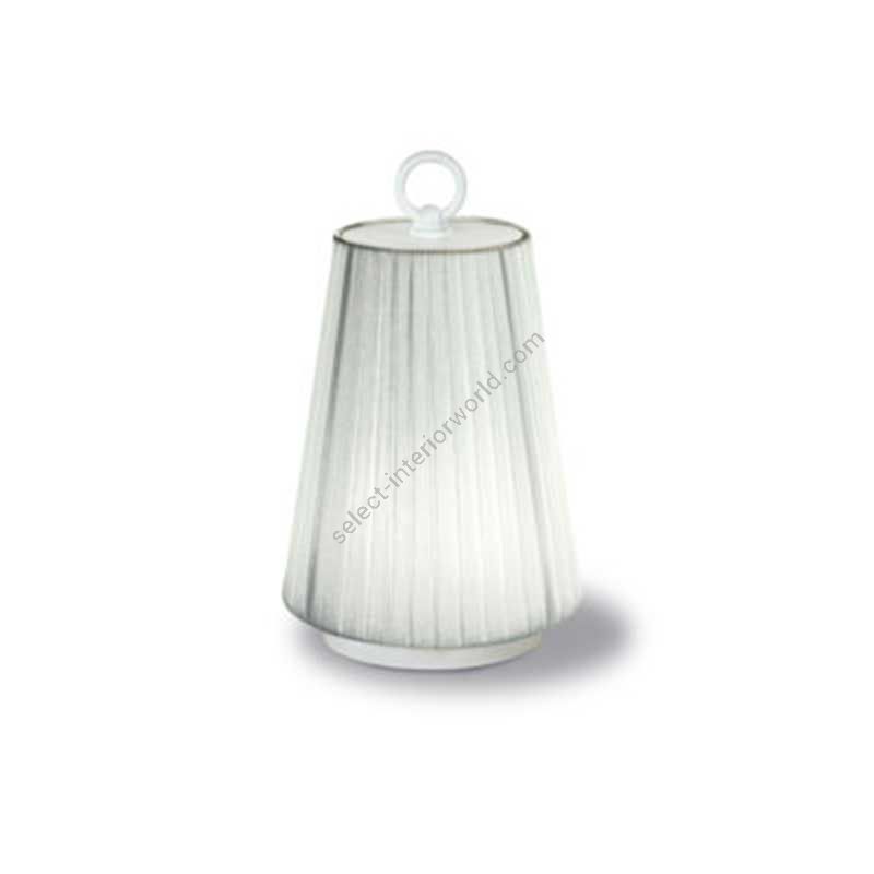 Creponne Bianco fabric lampshade