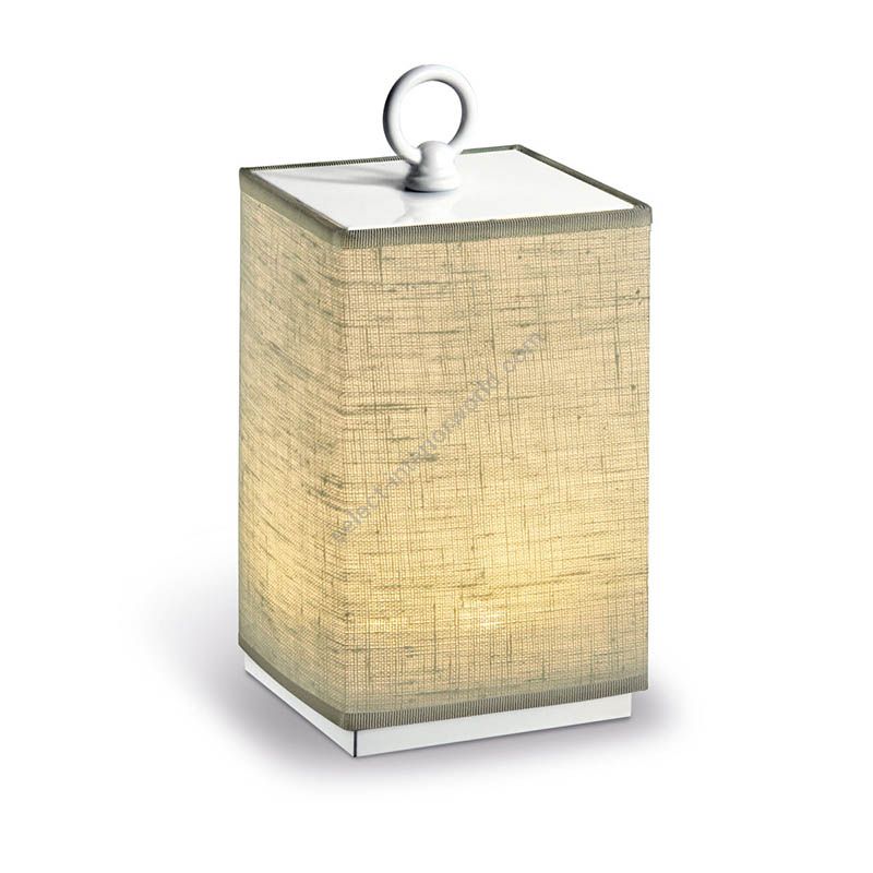 Lino Avorio fabric lampshade