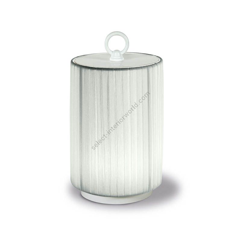 Creponne Bianco fabric lampshade