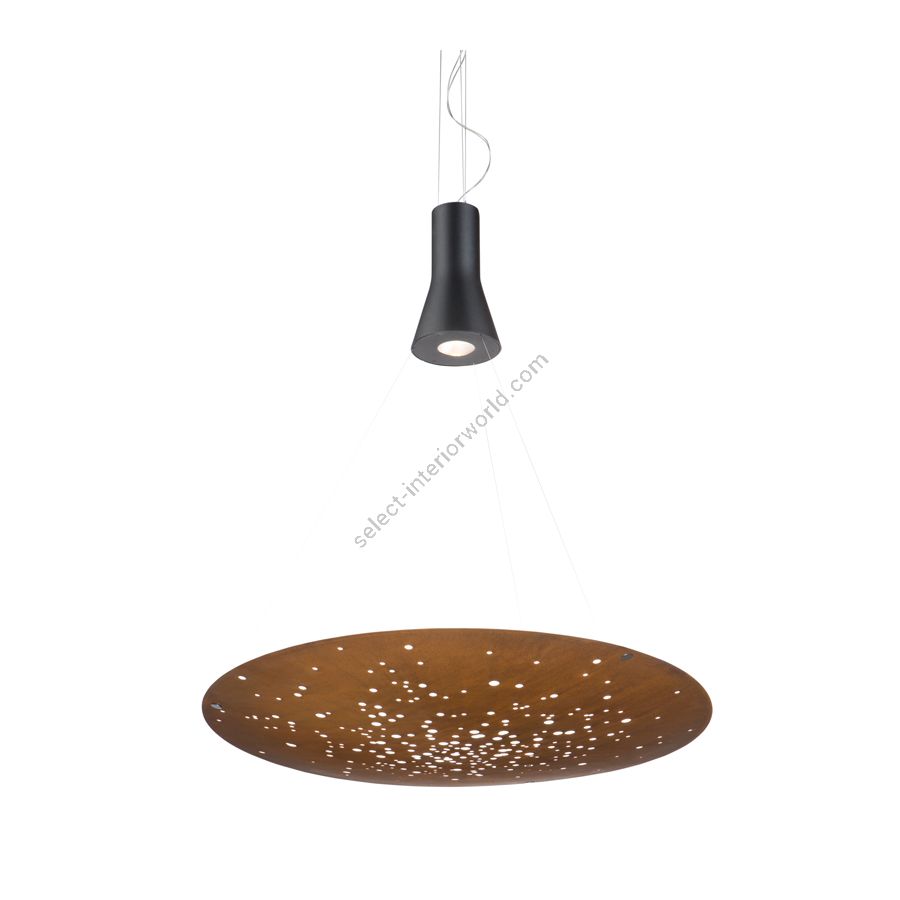 Rust finish, cm.: 6 x 90 x 90 / inch.: 2.4" x 35.4" x 35.4" 