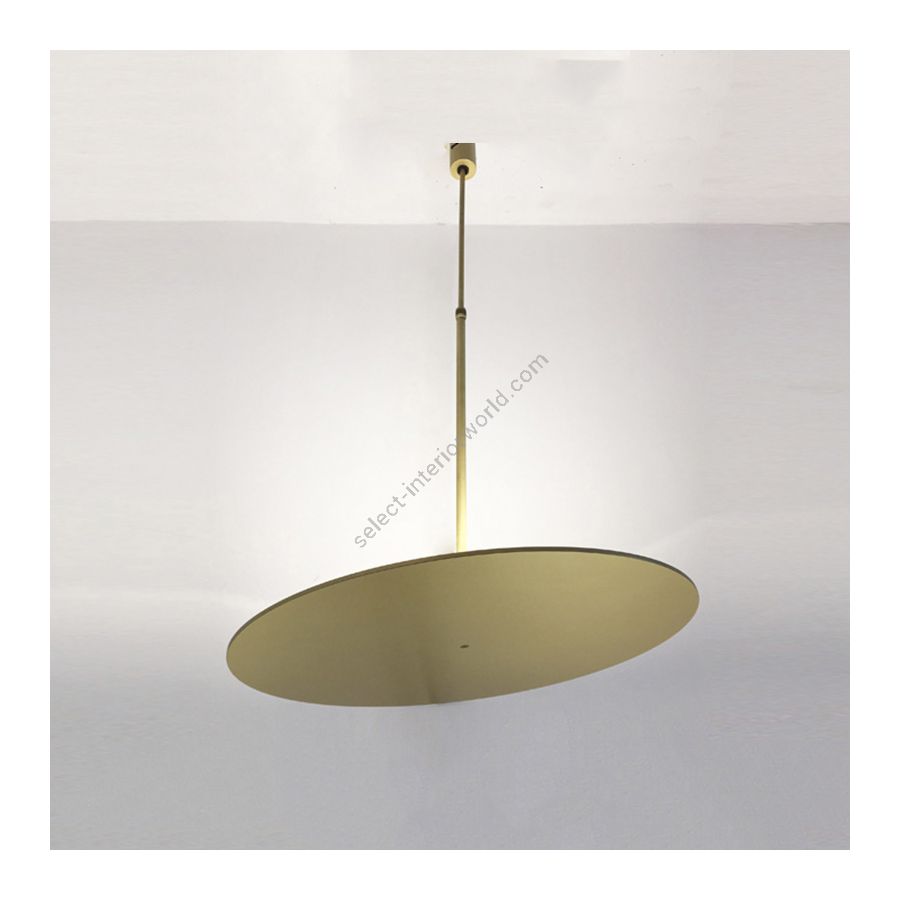 Pendant led lamp / Brass finish / Brass lampshade