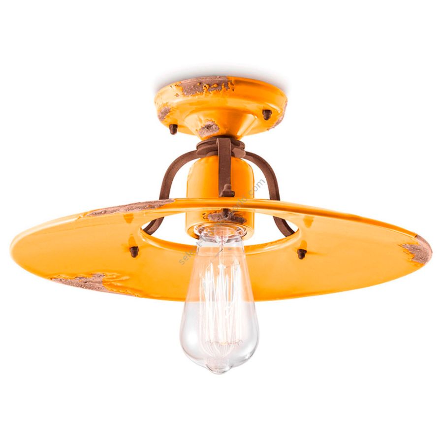 Yellow (Vig) finish (cm.: 15 x 40 x 40 / inch.: 5.9" x 15" x 15")